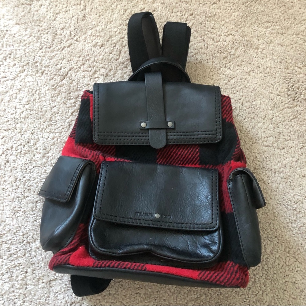 Treasure & Bond Buffalo Plaid Backpack